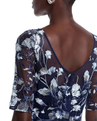 Floral Embroidered Gown