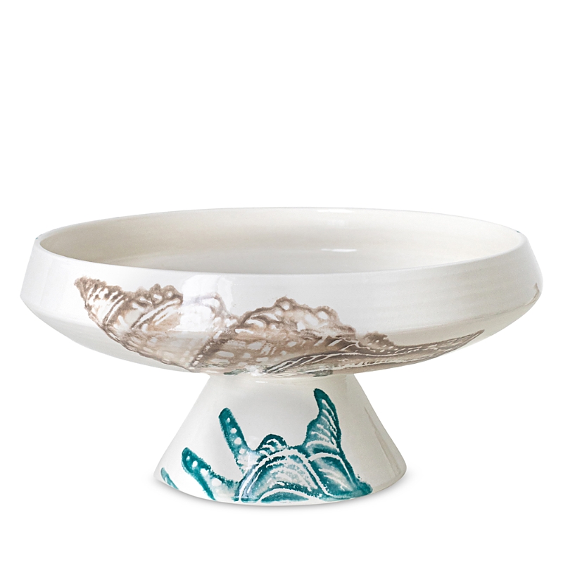 Vietri Lido Pedestal Bowl In White