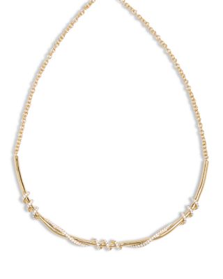 AQUA - Twisted Bar Necklace, 6.5"-7.5" - Exclusive