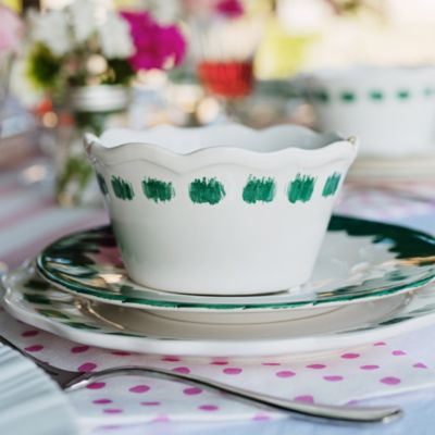 Lisbon Green Stitch Cereal Bowl
