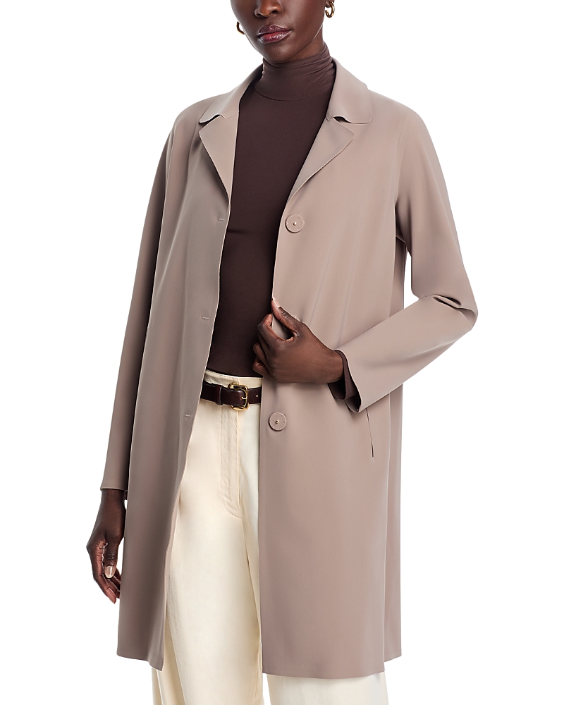 Herno Scuba Snap Front Jacket In Taupe
