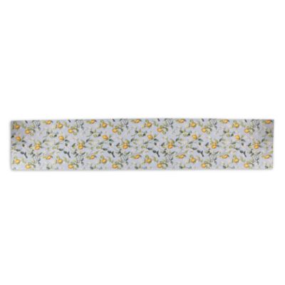 Tavola Lemons with Flowers Runner