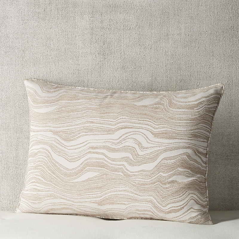 Shop Hudson Park Collection Marbled Sand Sham Set, King - Exclusive In Beige