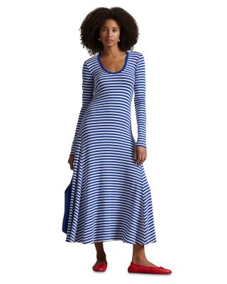 Ralph Lauren - Long Sleeve Scoop Neck Maxi Dress