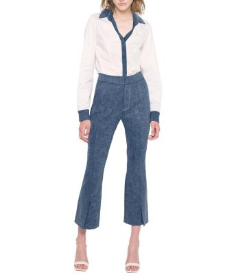 Gianna Cropped Micro Flares Pants