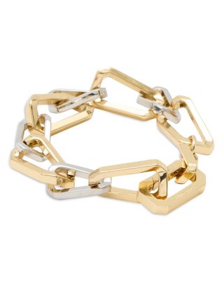 Signature Two Tone Hexagon Twist Link Bracelet