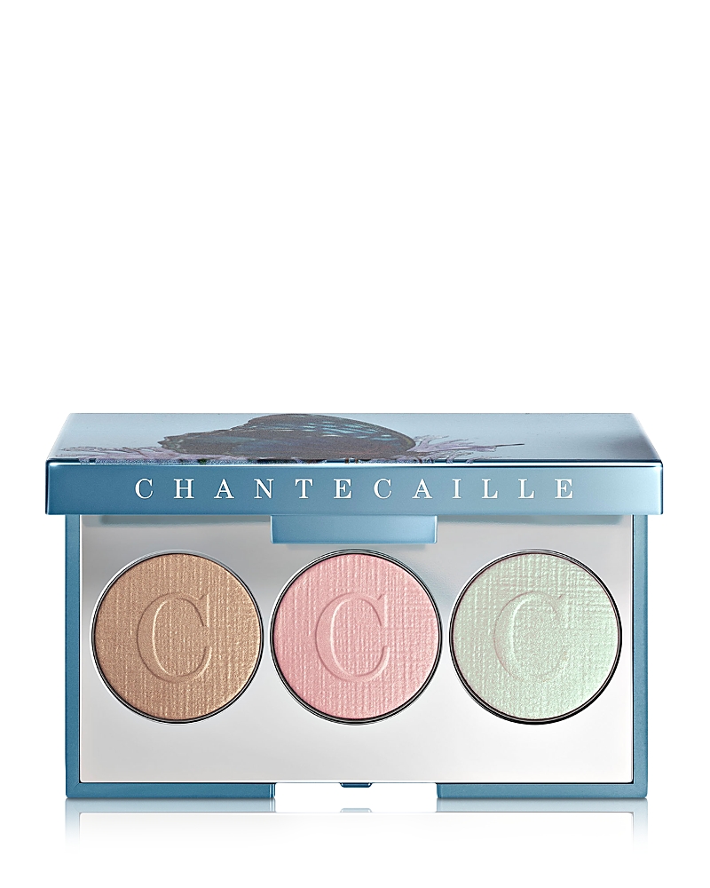 Chantecaille Les Papillons Diana Eye Trio Eyeshadow Palette In Diana-blue,warm