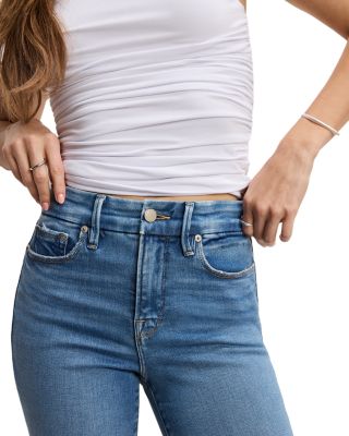 Soft Tech Good Legs High Rise Ankle Straight Jeans in Indigo 514