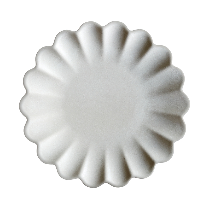 Lemieux Et Cie Dhalia Stoneware Salad Plate, Set Of 4 In White