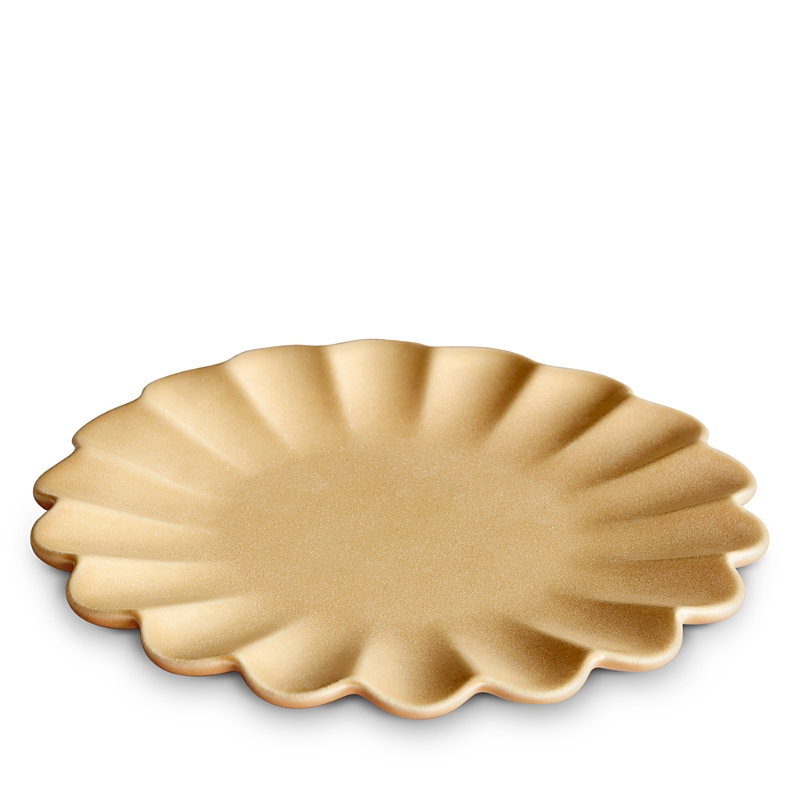 Lemieux Et Cie Dhalia Stoneware Salad Plate, Set Of 4 In Camel