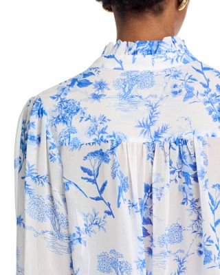 Toile Ruffle Blouse - Exclusive