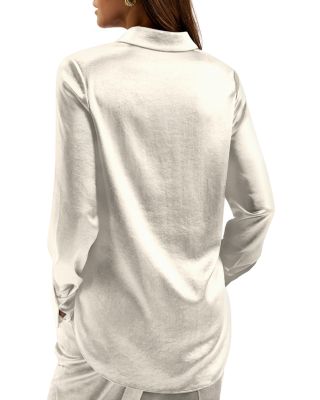 Sonora Long Line Satin Shirt