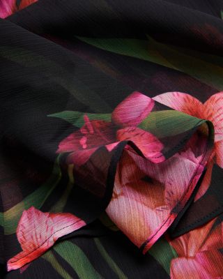 Angel Sleeve Wrap Mini Dress