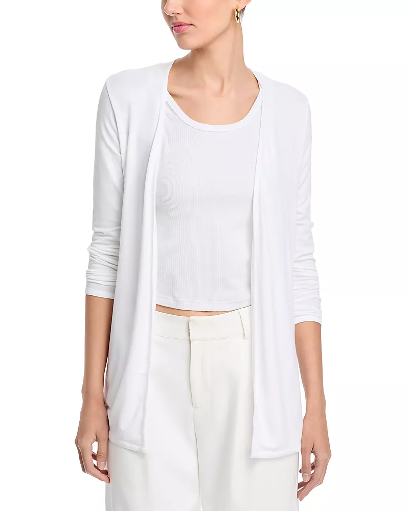Majestic Filatures Long Sleeve Open Front Cardigan