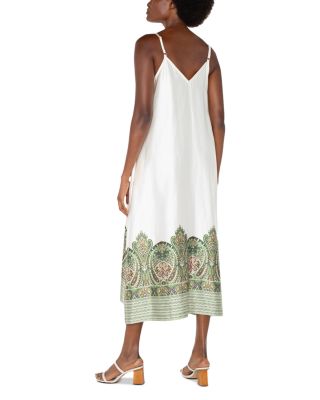 Printed Border Maxi Dress