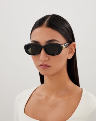 GG Bag Oval Sunglasses, 53mm