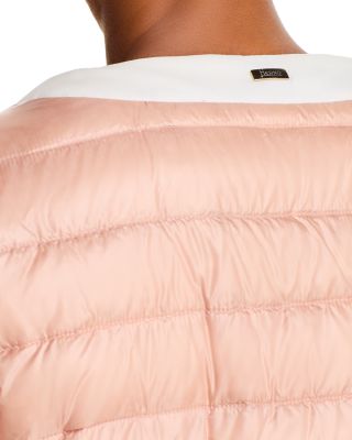 Matte Trim Quilted Short Jacket