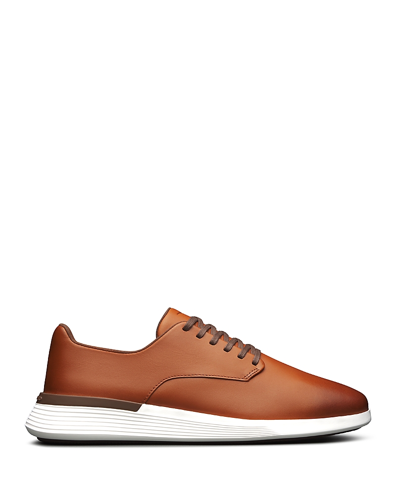 Wolf & Shepherd Crossover Plain Toe Derby In Honey/white