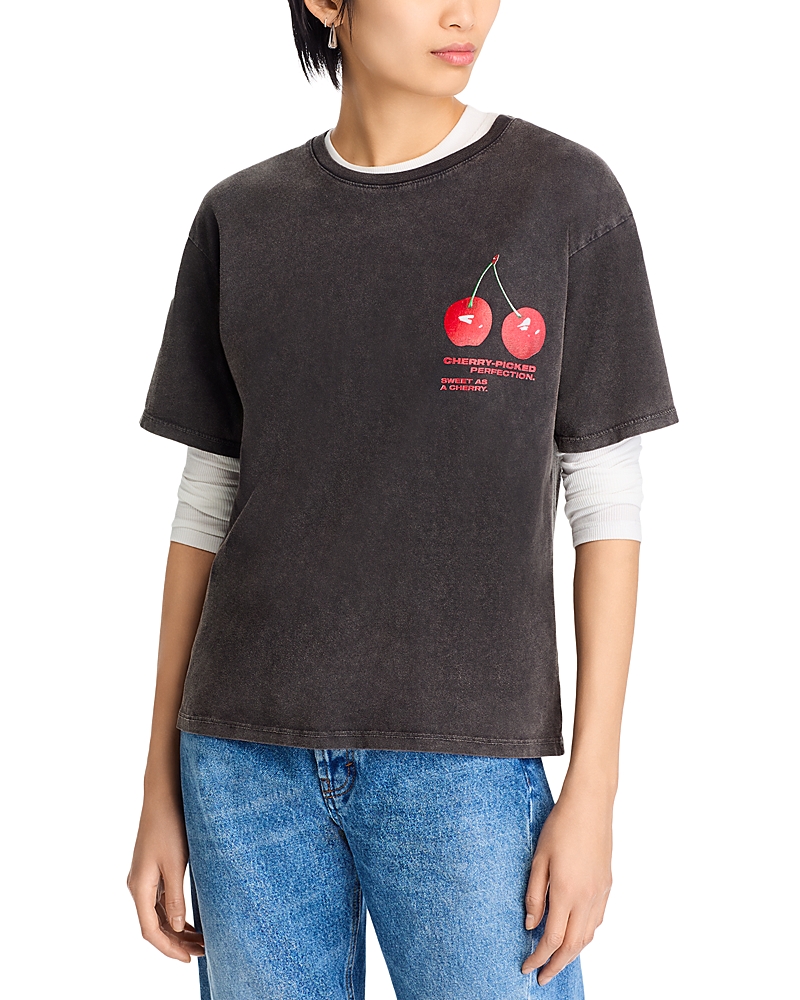 Shop Vintage Havana Cherry Graphic Tee In Black