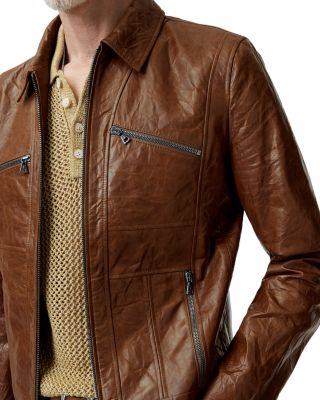 Seamed Leather Jacket
