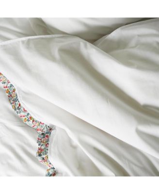  Liberty Fabric Betsy Grey Print Duvet Set, King