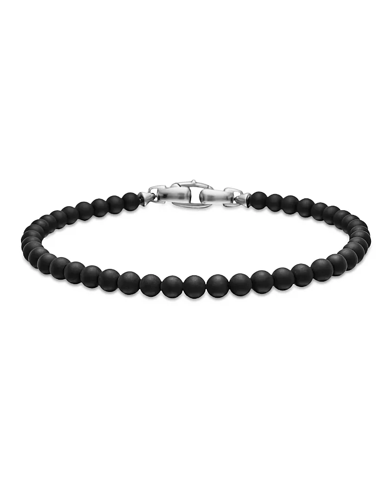 David Yurman Men's Spiritual Beads Bracelet with Black Onyx