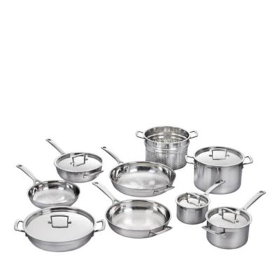 Le Creuset - Classic Stainless Steel 14 Piece Cookware Set