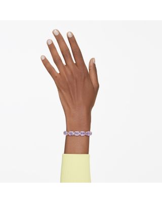 Millenia Purple Octagon Crystal Tennis Bracelet