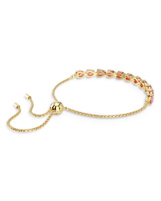Matrix Crystal Pear Slider Tennis Bracelet