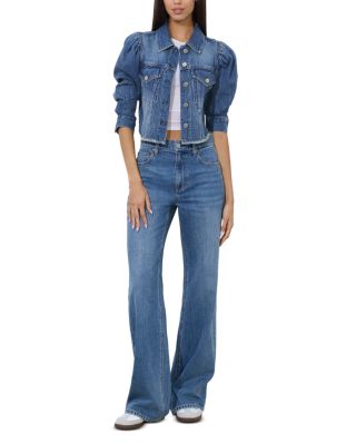 Lana Puff Sleeve Denim Jacket
