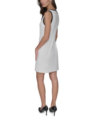 Split V Neck Sleeveless Dress