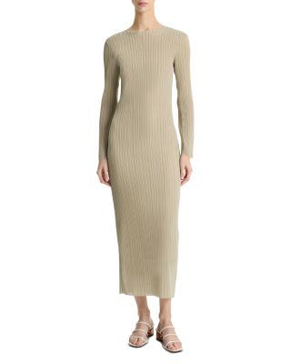 Vince - Long Sleeve Round Neck Dress