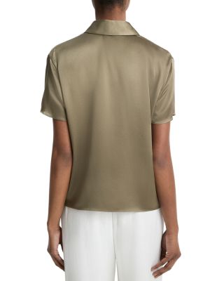 Silk Short Sleeve Polo Shirt