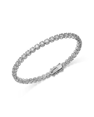 Bloomingdale's Fine Collection - Crown Set Diamond Tennis Bracelet in 14K Yellow or White Gold, 5.0 ct. t.w.