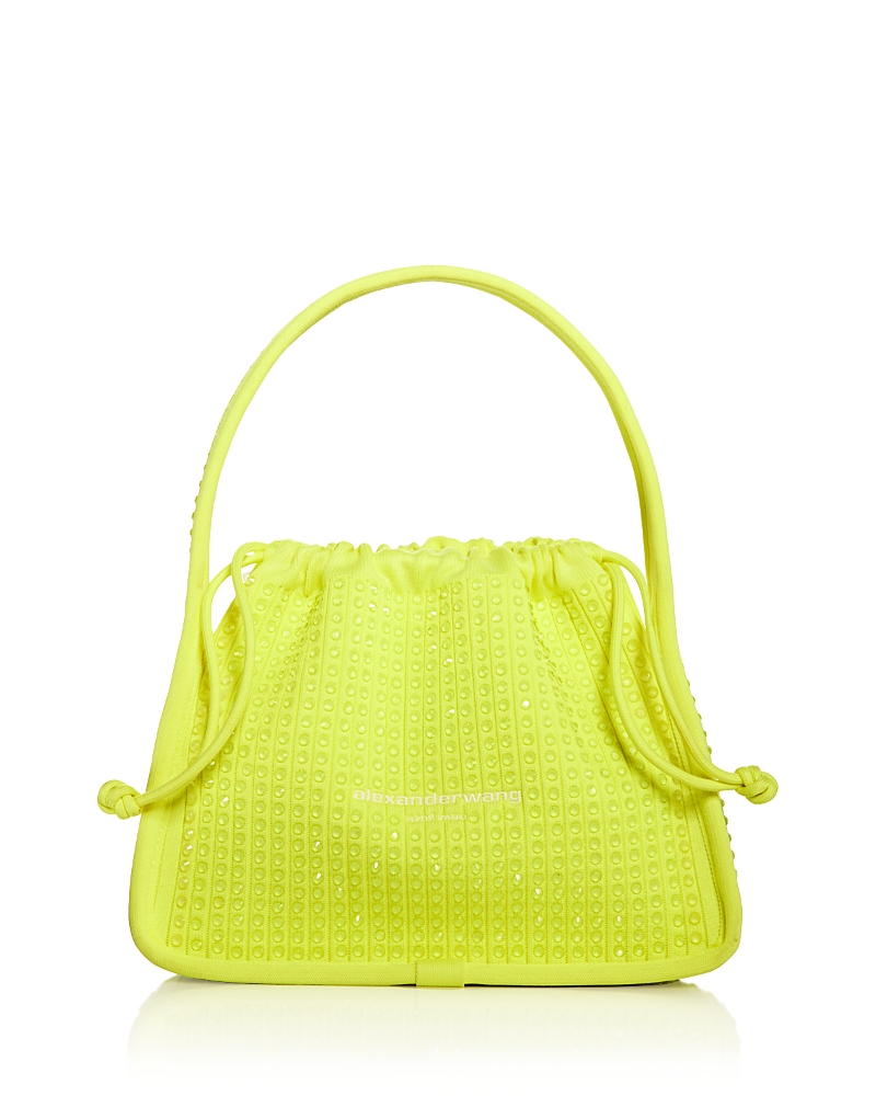 Alexander Wang Small Ryan Hotfix Bag In Fluorescent Yellow
