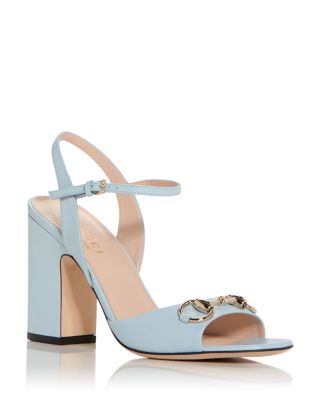 Gucci - Women's Horsebit Block Heel Sandals