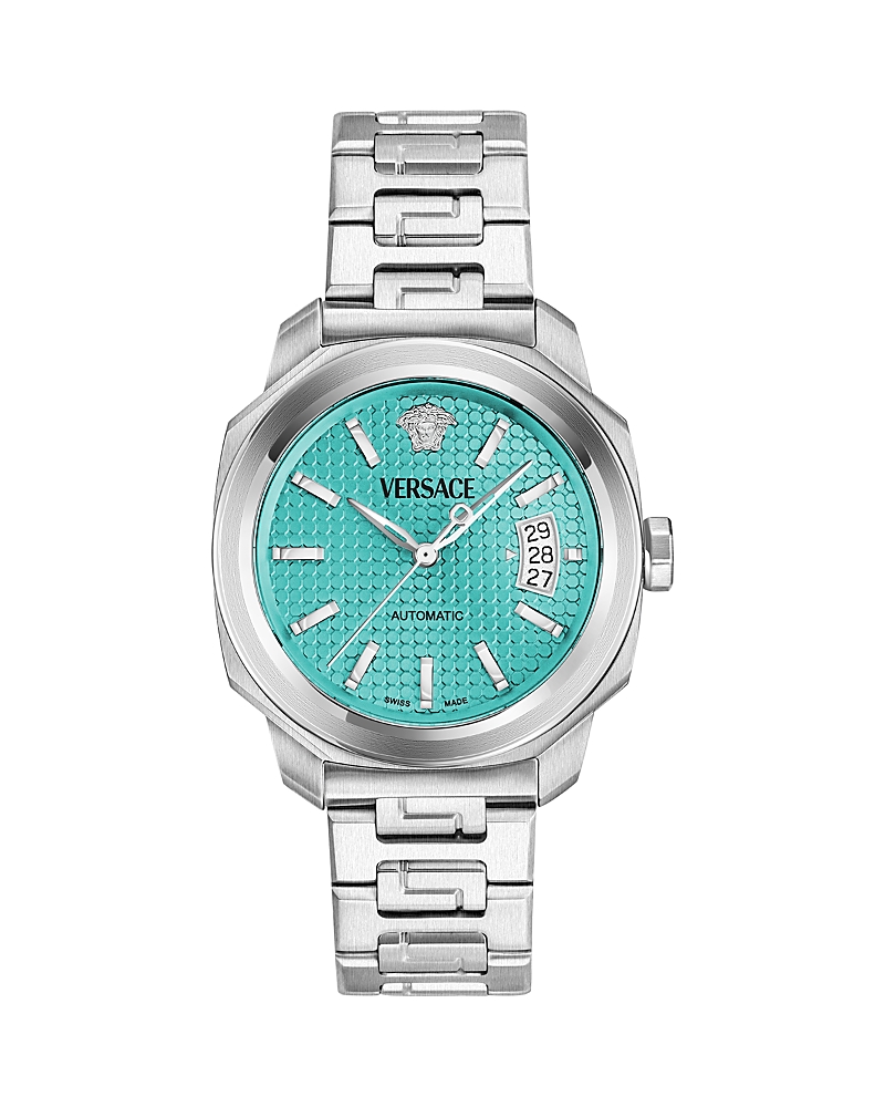 Versace Dylos Watch, 42mm In Blue/silver