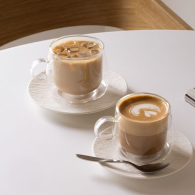 Artesano Hot and Cold Beverages Insulated Espresso Glass, Set of 2 