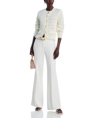 Taza Crewneck Cardigan Sweater