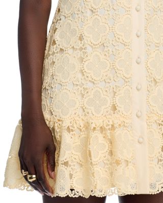 Lace Mini Shirt Dress - Exclusive