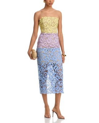 Kait Trois Multi Color Lace Dress