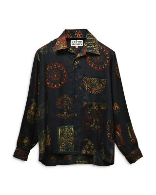 Kartik Research - Long Sleeve Silk Camp Shirt