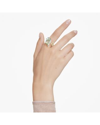 Gema Mixed Cut Multicolor Crystal Cuff Ring