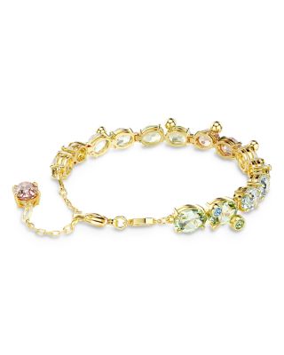 Gema Mixed Cut Multicolor Crystal Tennis Bracelet