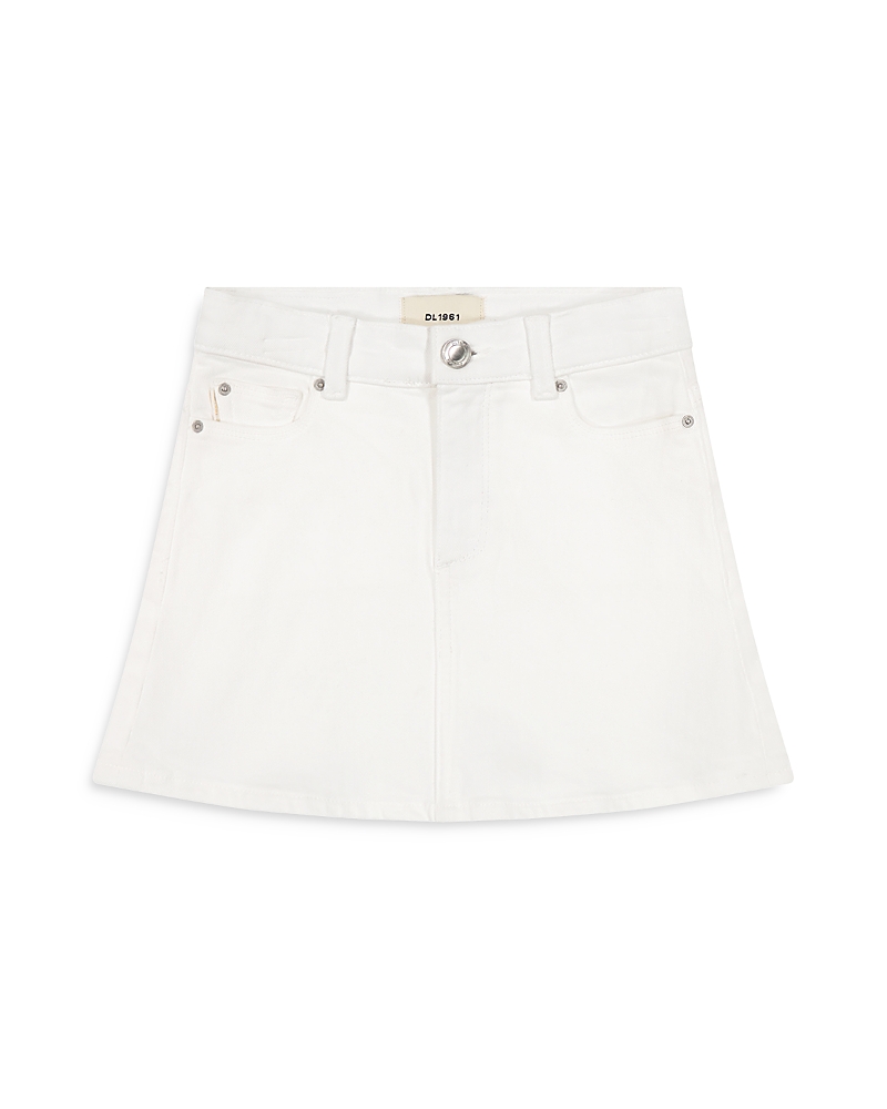 Dl1961 Girl's Jenny Denim Mini Skirt In White