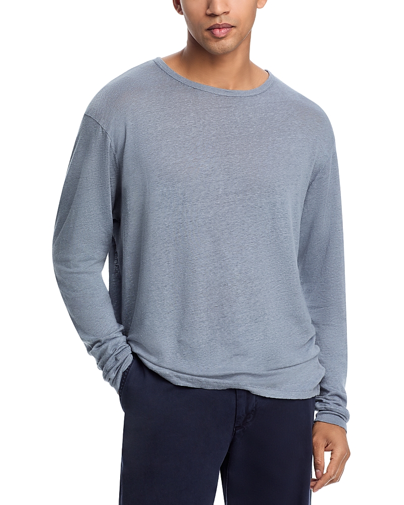 Alex Crane Linen Sun Tee In Slate