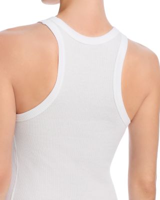 Ribbed Knit Racerback Tank Dress