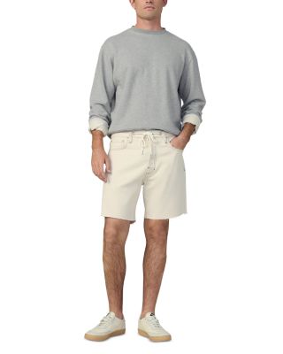 Ecru Straight Fit 7.5" Denim Shorts