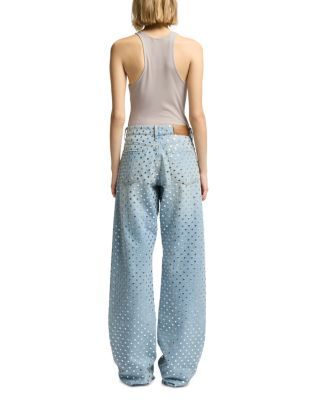 Straight Trouser High Rise Jeans in Bleach