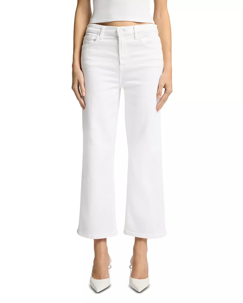 7 For All Mankind Cropped Alexa High Rise Jeans in Soleil